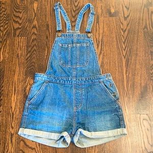 Dark Wash Jean Overalls